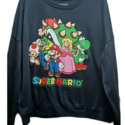 Super Mario Brothers Long Sleeve Sweatshirt