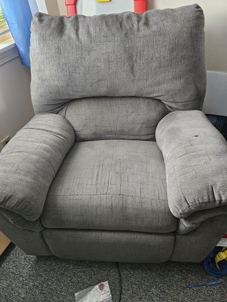 Gray Recliner 