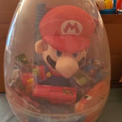 Super Mario Plush Backpack Egg Basket 