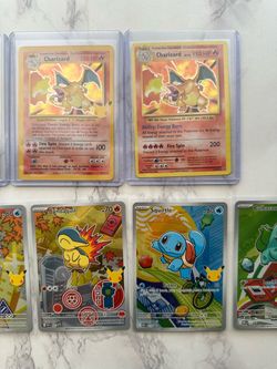 Pokemon Card Lot — Charizard, Alakazam EX, Captain Pikachu