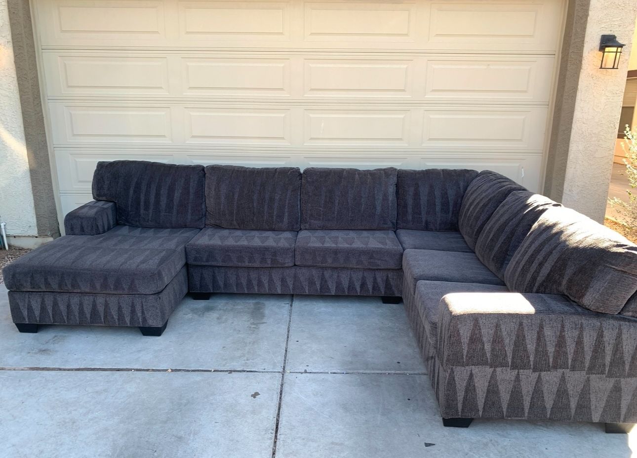 Modern Dark Grey Sectional