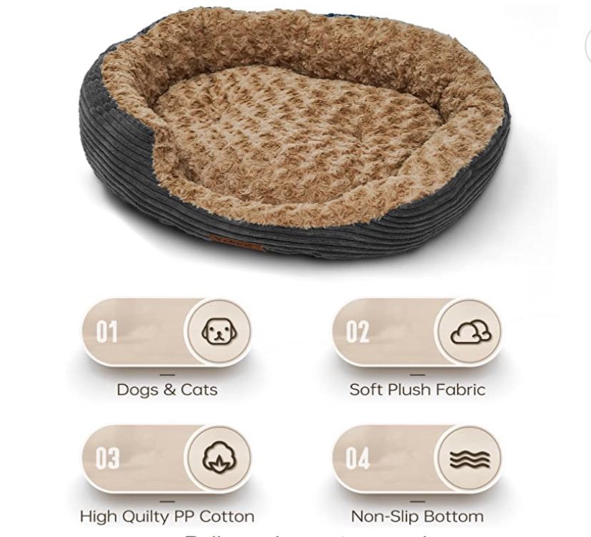 Dog Bed Low Leading Edge - Breathable Soft Plush Pet Bed, Machine Washable Dog Couch, Waterproof Nonskid Orthopedic Dog Bed (M, 