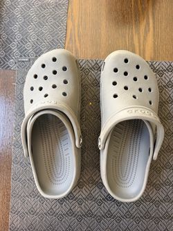 Gray Crocs size 7 M / 9 W