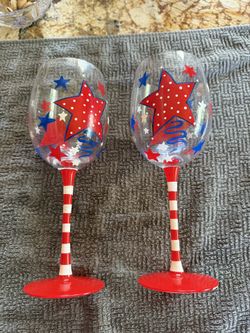4th Of July Glasses ,, Set Of 4 ,,, $2 Dollars Each