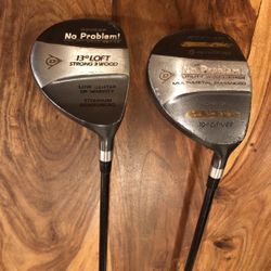 Golf Clubs Dunlop 1 And 3 Wood
