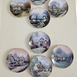Thomas Kincaid Garden Cottages Of England - Collector Plates 