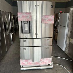 36” SAMSUNG  NEW STAINLESS STEEL FRIDGE REFRIGERATOR NEVERA HELADERA FRIO REFRIGERADOR GOOD CONDITION DELIVERY 🚚 FREE WARRANTY 
