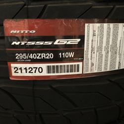 Brand New Tires (1) Nitto NT555 G2 (295/40ZR20XL) (Single) ($259)