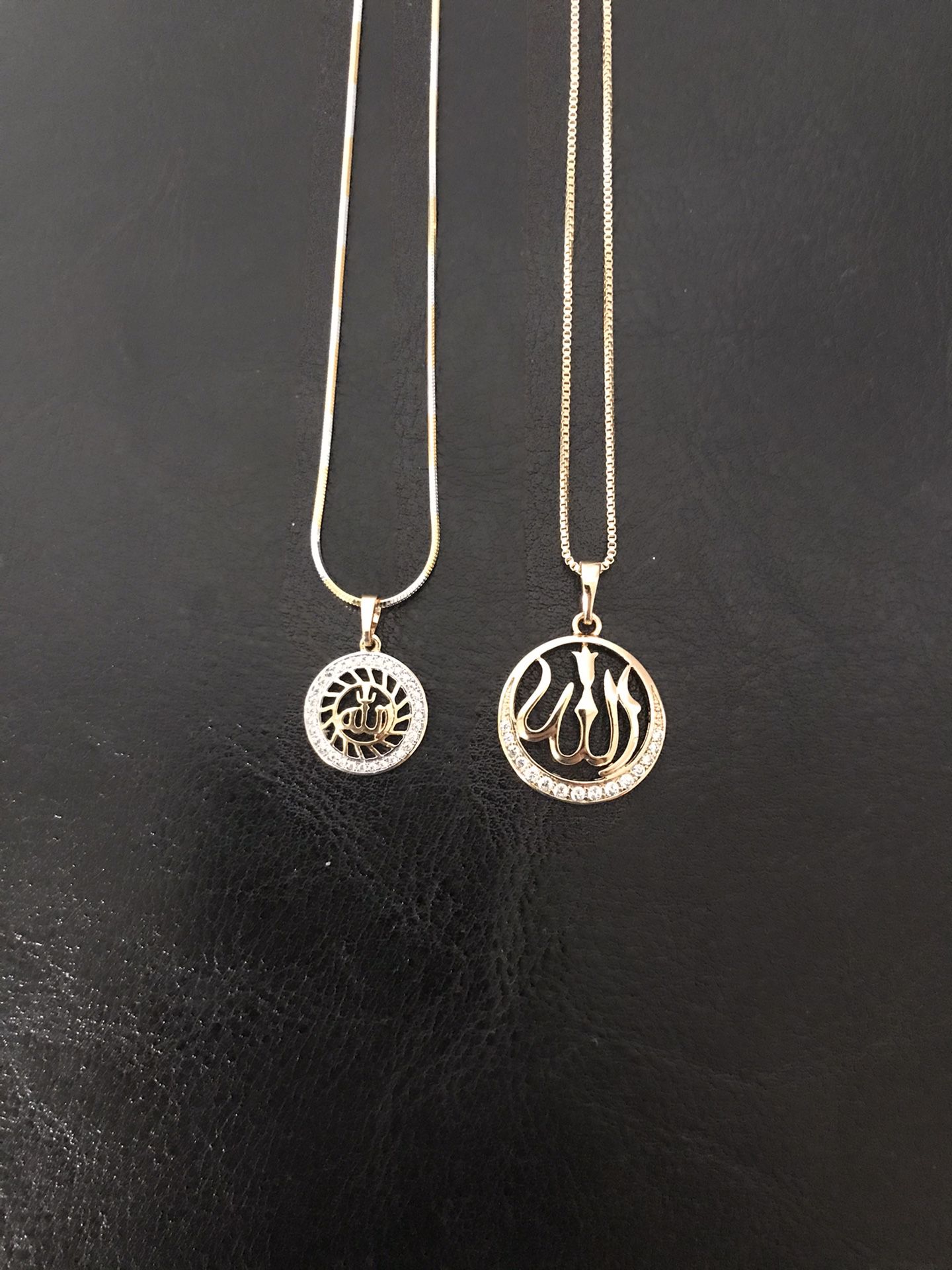 Gold plated allah pendant with chain ($9 each)