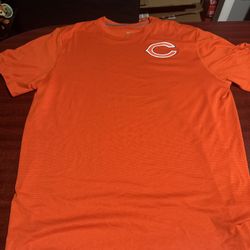 Nike Dri-Fit Chicago Bears Football Short Sleeve Orange T-Shirt Size XL