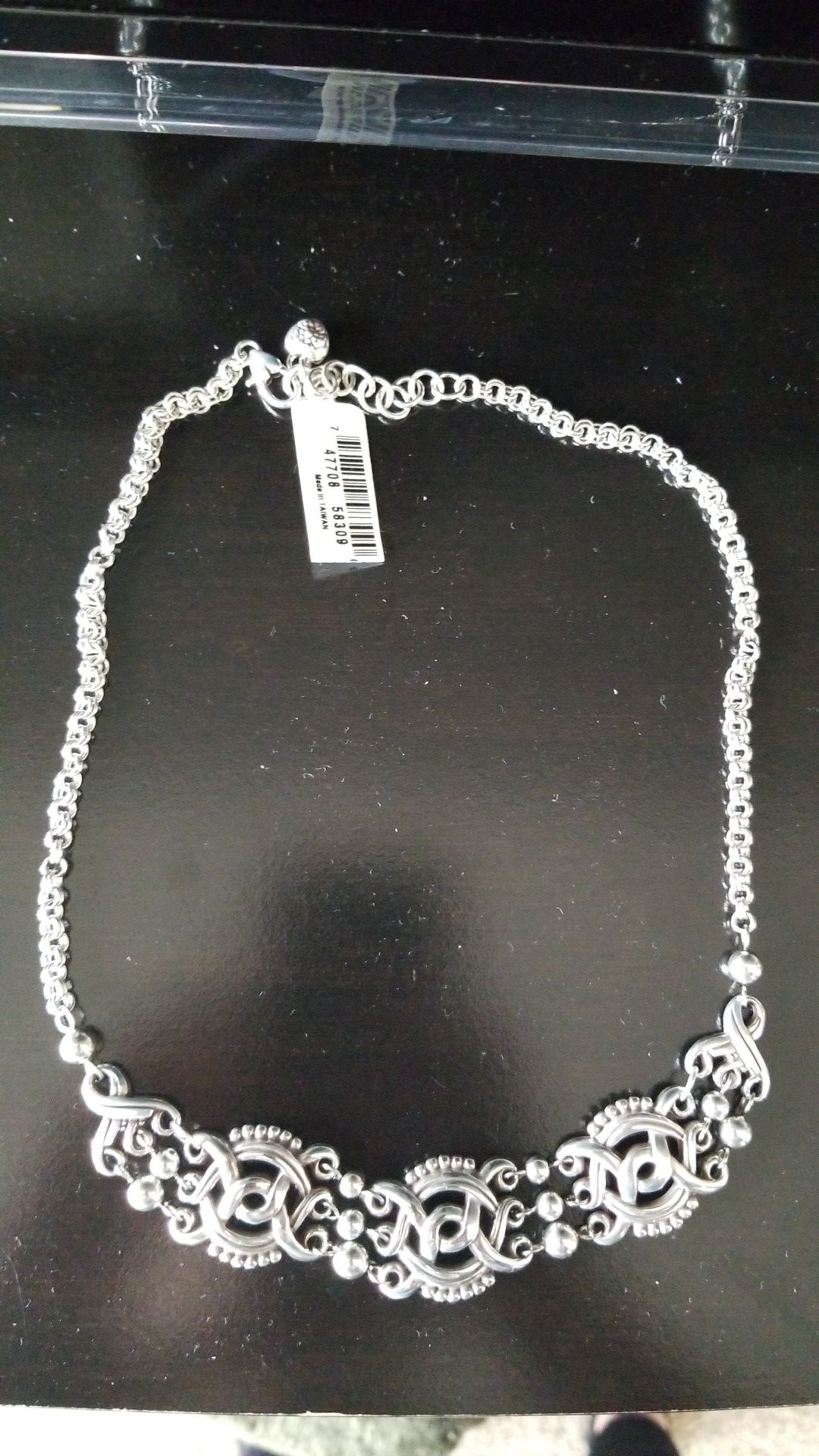 Brighton Rosarita silver necklace- NEW never worn.