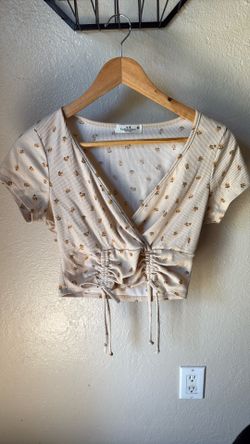 Cream Crop Top