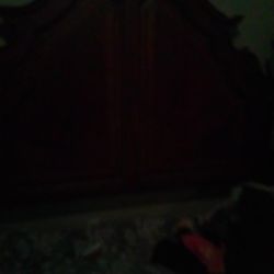 Walnut Dark Solid Wood California King Bed