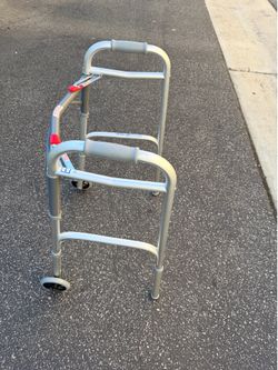 Drive Medical Deluxe Folding Walker with Wheels
