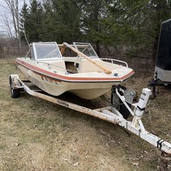 Boat with trailer