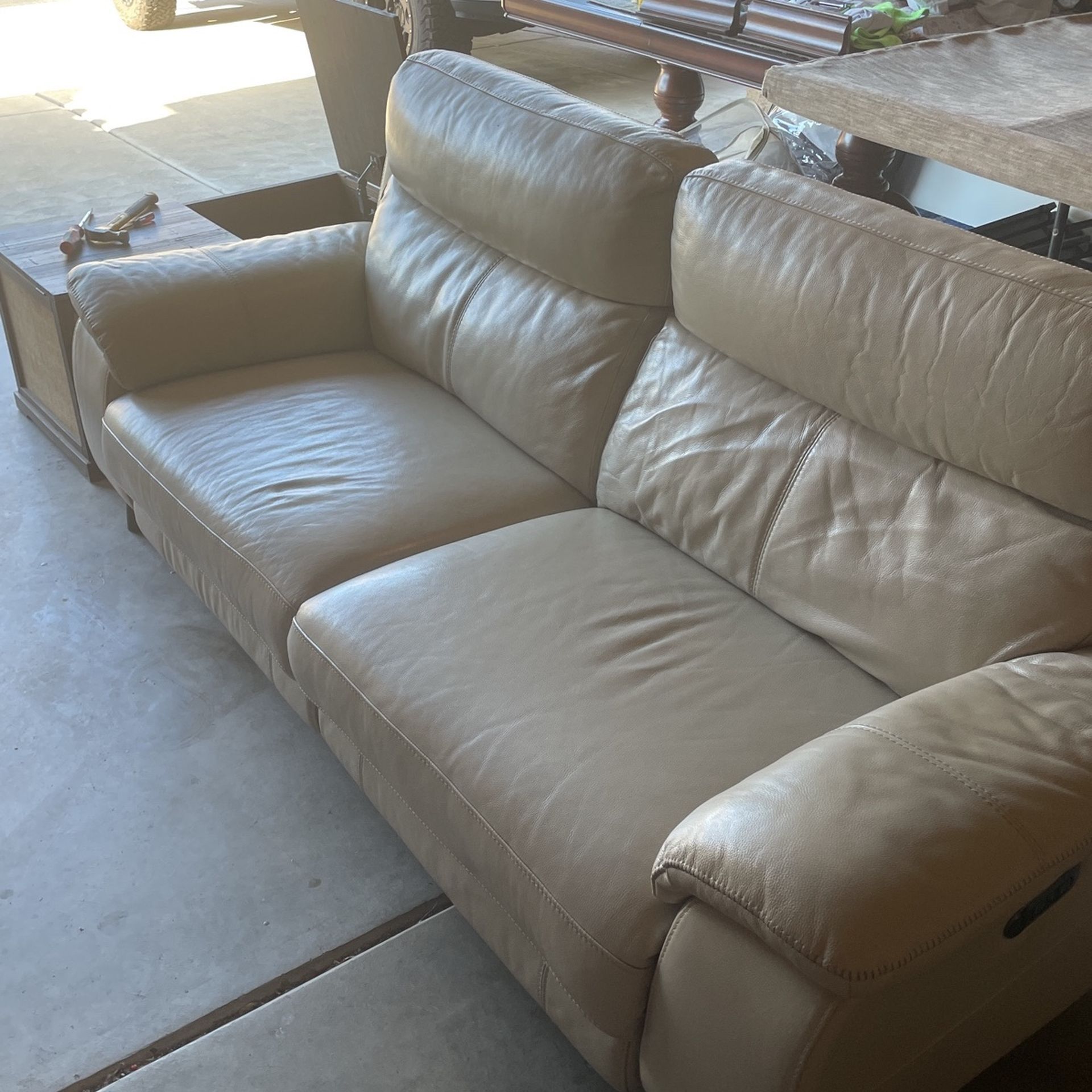Leather Recliner Sofa
