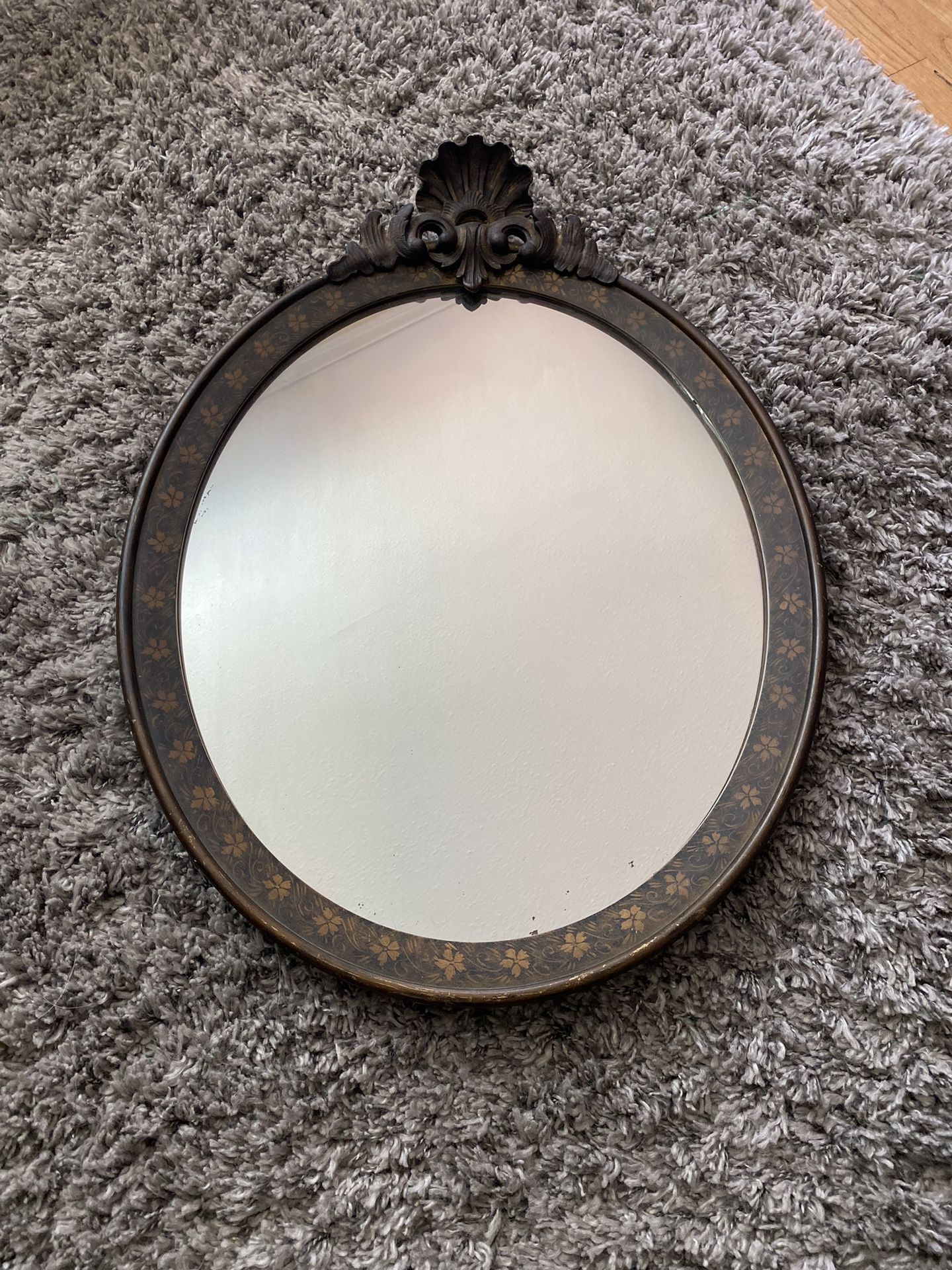 Antique Oval Mirror 