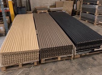 2 x 8 Aqustic wood panels with extra thick padding for Soundproofing