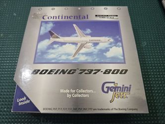 Gemini Jets 1:400 Continental Airlines Boeing 737-800