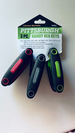 Pittsburgh 3-Piece Handy Hex Key Set