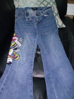 Ed Hardy New York Embroidered Jeans