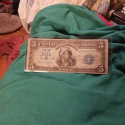 1899 5.00 Indian Large Note