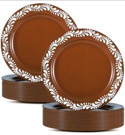 New 50 Pcs Mexican Plastic Plates Mexican