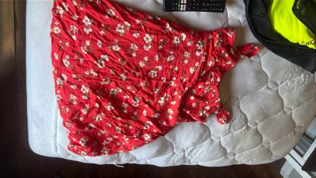 Red Floral Old Navy Dress (M)