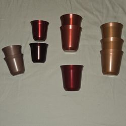 Nespresso Pixie Lungo Double-Wall Steel Espresso Coffee Cups