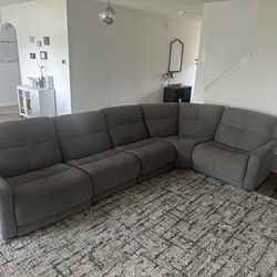 5pc Reclining Sectional Couch