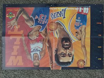 1992 upper deck 34" x 22" Wilt Chamberlain poster