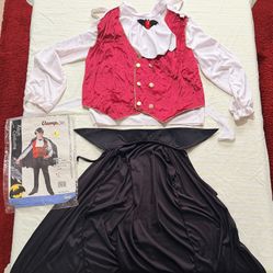 Vampire Costume - Size Adult M/L