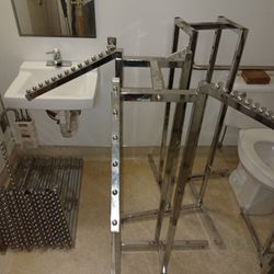 4 Way Clothing Rack All Complete 7 Available 49.00 Each Deal If Buy 3 Or More 