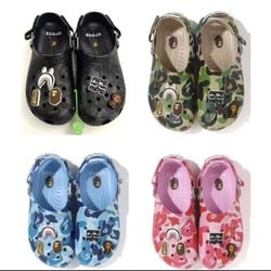 Camo-Style Crocs Slides 🐵🔥 (Brand New – Multiple Sizes)