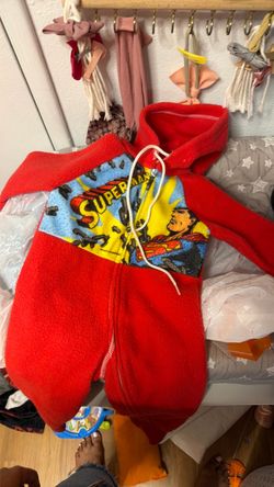 Vintage super man onesie