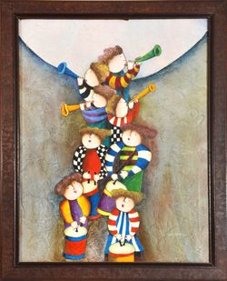 Symphony of Joy By J. Roybal Oil Painting
