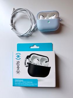 Apple AirPods Pro 1st gen wireless earbuds with active noise cancellation + new cases