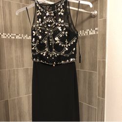 Black Two Piece Mermaid Style Dress