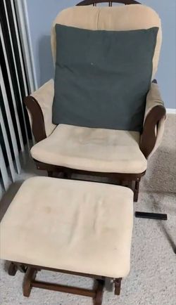 Nursery rocking chair and ottoman