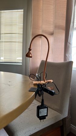 IKEA copper clip on lamp