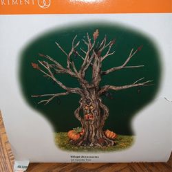 Department 56 Halloween Village Lit Spooky Tree In Box