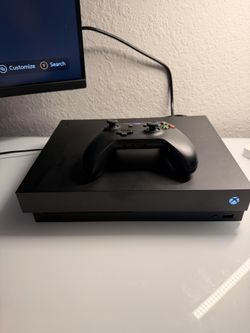 Microsoft Xbox One X 1TB Black Console w/ Wireless Controller - Tested & Working