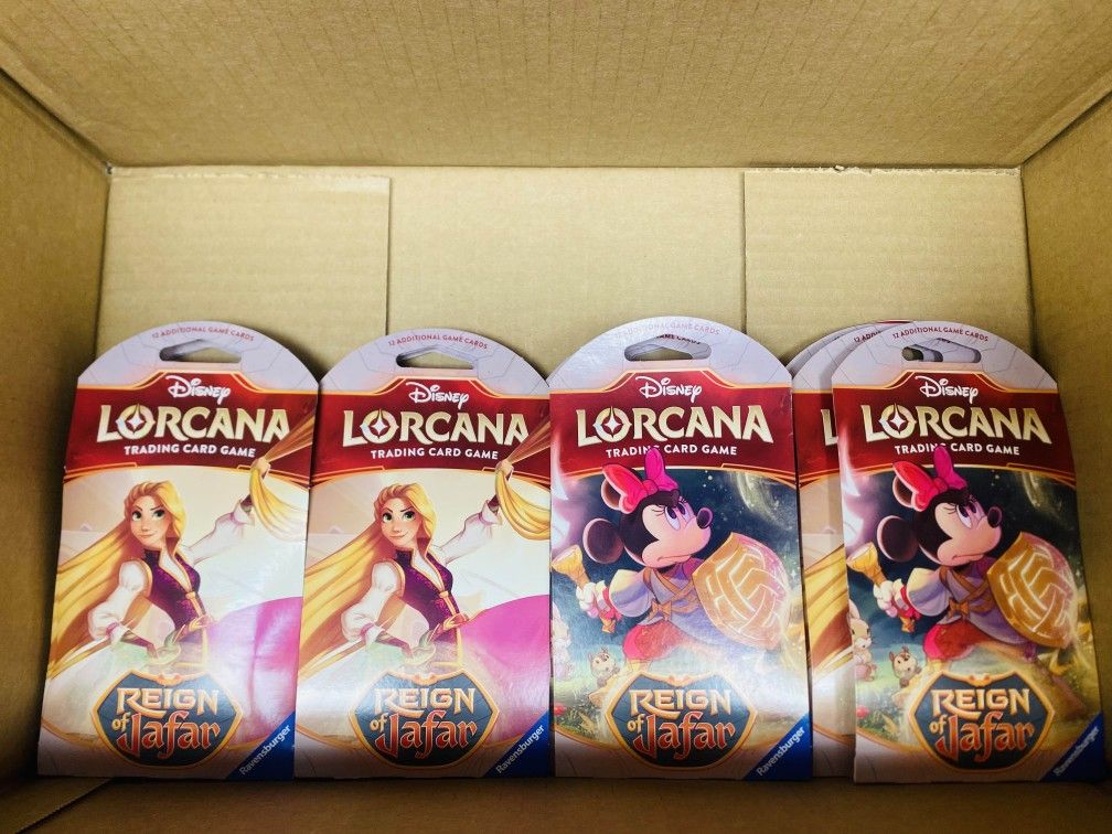 2025 Disney Lorcana Reign of Jafar Booster Sleeves 14 Included