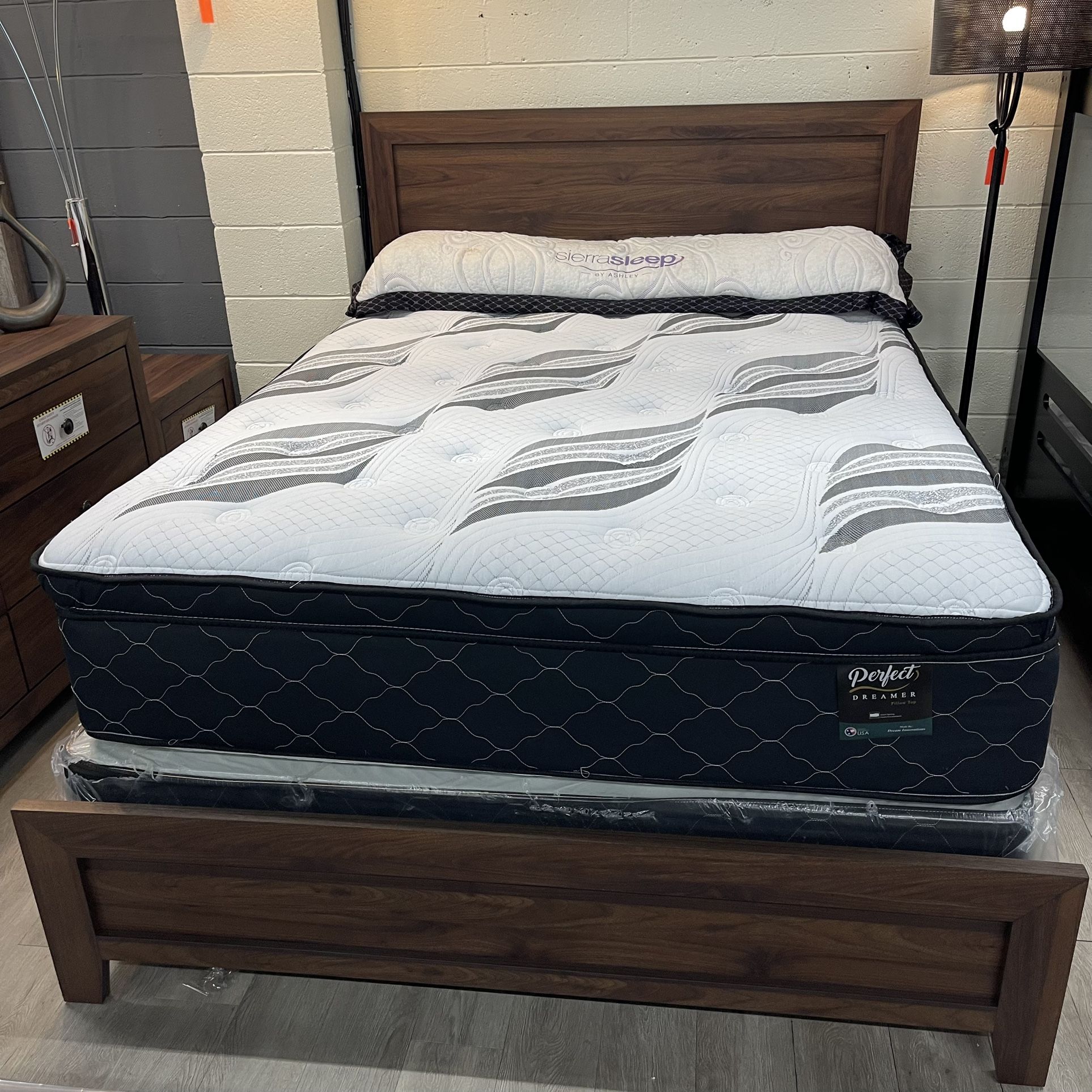 4-Pc Brown Queen Bedroom Set
