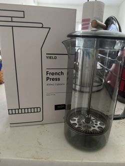 Gray Glass French Press