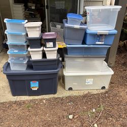 19 storage totes