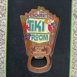 Walt Disney 50th Anniv. Enchanted Tiki Room Bottle Opener/Magnet Collectible