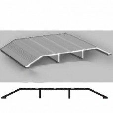 CR27105 96 Cal-Royal Commercial Saddle Threshold, Milled Aluminum 1/2"H X 5"W X 96"L