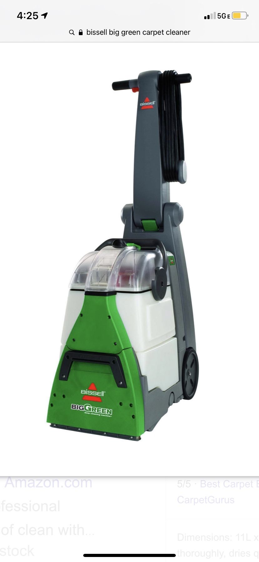 Bissell Big Green Carpet Cleaner