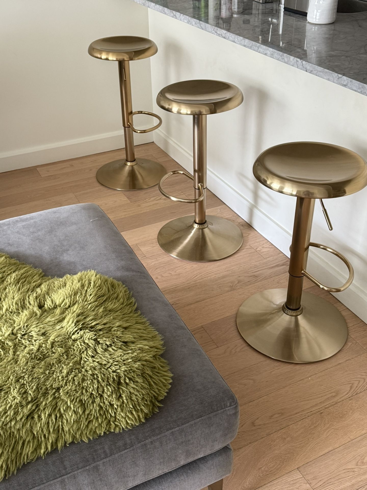 Three Gold Stools
